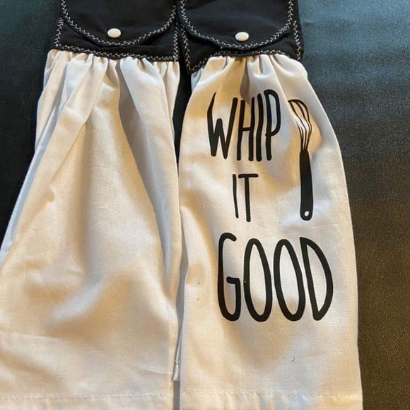 Whip It Good Kitchen Hanging Dish Towel, Set of 2 - Picture 2 of 2